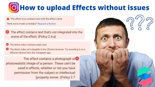 Upload Filter to Instagram | How to  publish Instagram effects without issues  (English)