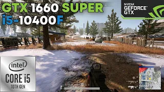 PUBG on GTX 1660 Super + i5-10400F | 1080p, Ultra settings