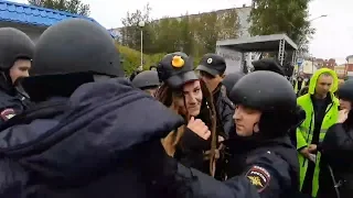 Задержание после митинга