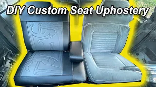 DIY custom lowrider seat upholstery