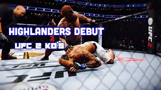 UFC 2 Ultimate Team Brutal Knockout's [Highlander's Debut]