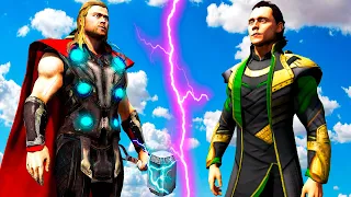 ТОР ПРОТИВ ЛОКИ БИТВА БОГОВ в ГТА 5 МОДЫ! МСТИТЕЛИ THOR VS LOKI ОБЗОР МОДА в GTA 5 ВИДЕО MODS