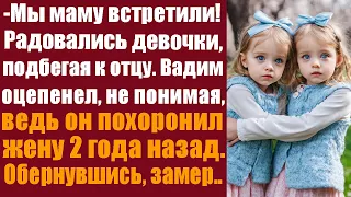 -Мы маму встретили! Радовались девочки, подбегая к отцу. Вадим оцепенел, не понимая о чем говорят..