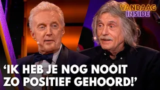 André van Duin krijgt lovende kritiek van Johan: 'Ik heb je nog nooit zo positief gehoord!'