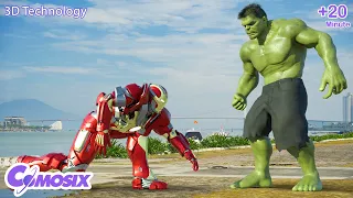 22nd Century Future Technology VFX - HULK vs Ironman Robot War in Future World