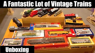 Unboxing A Fantastic Lot of Vintage Trains - Locomotives & Rolling Stock