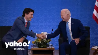 Biden, Trudeau meet at North American Leaders Summit