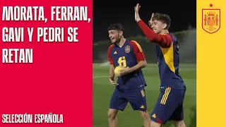 Morata, Ferran, Gavi y Pedri se retan a diferentes juegos con pelota a mano| 🔴 SEFUTBOL