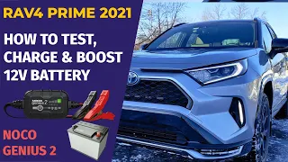 How to Test, Charge & Boost 12V battery - 2021 Toyota RAV4 Prime