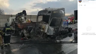 В Санкт-Петербурге  на КАД произошла жуткая авария.