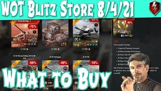 What to Buy in Store August 4th, 2021 WOT Blitz | Littlefinger on World of Tanks Blitz