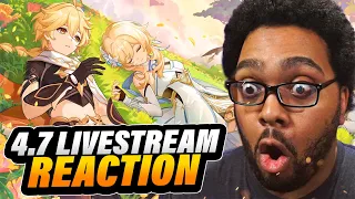 This Genshin Impact Update Is Absolute Cinema | 4.7 LIVESTREAM REACTION