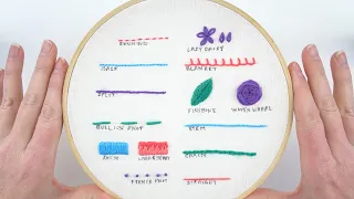 13 Hand Embroidery Stitches for Beginners