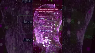 Which programming language is often used for AI development?