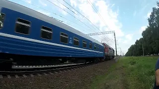 ТЭП70-0247 с поездом 051Б СПб-Брест "Звязда. Звезда"