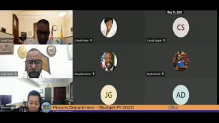 FY2022 Budget Hearings 5-12-2021 Prisons, Planning and Development