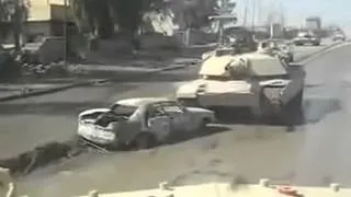 Взрыв под танком