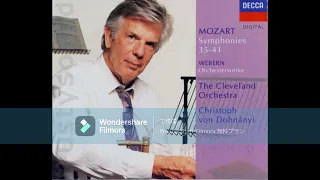 W.A.Mozart - Symphony No. 41  K. 551 "Jupiter" /  Christoph von Dohnányi &  The Cleveland Orchestra