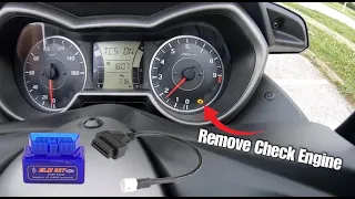 How To Remove Check Engine Light On Yamaha Xmax 300