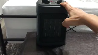 How It Works - Space Heater/Fan 1500W Electric Ceramic Heaters Indoor Portable with Thermostat