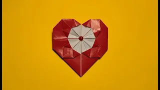 Сердце оригами из бумаги | Валентинка своими руками | Paper Heart | Valentine's Day Crafts