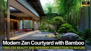 Modern Zen: Infusing Your Courtyard with Bamboo-Inspired Tranquility