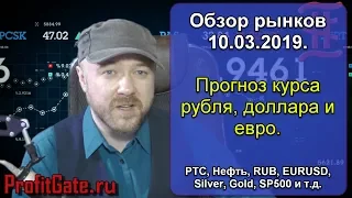 Обзор рынков. Прогноз курса рубля доллара и евро. РТС, Нефть, SP500, EUR, RUB, Серебро, Золото