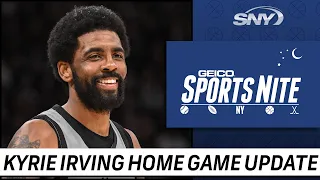 NBA Insider explains Kyrie Irving home game status with new vaccine mandate | SportsNite | SNY