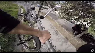 RIDING BMX IN EAST LA GANG ZONES (BMX IN THE HOOD)