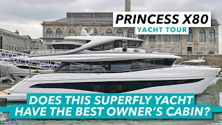 Does the Princess X80 have the best master cabin in its class? MBY exclusive yacht tour