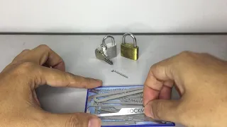 [27] Picking Small Padlocks with Lockmaster Credit Card Pick Set V2