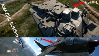 Light Tank + Amazing CAS || HSTV-L & A-7D (War Thunder)