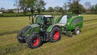 FENDT 720 A L'ENRUBANNAGE D'HERBE 2K24 // FENDT 720 & MCHALE FUSION 3 //