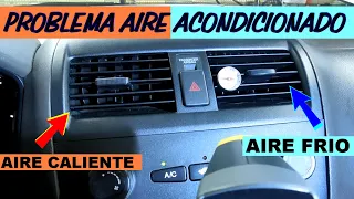 Diagnostico de problema con el A/C, aire frio de un lado y caliente del otro