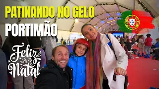 Patinando no Gelo em Portimão Algarve Portugal | Família Alencar