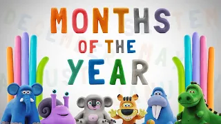 Talking ABC Animals #2 - Learn the Months of the Year with Animated Animals! | Hey Clay Games