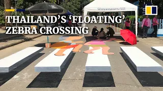 Thailand’s ‘floating’ pedestrian crossing road-safety scheme