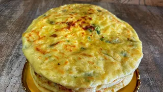 Хычины.Чуду.Лепешка с картошкой и сыром. Tortilla with potatoes and cheese