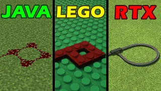 Minecraft Java vs Lego vs RTX be like: