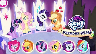 My Little Pony: Harmony Quest - Twilight Sparkles, Fluttershy, Rarity and Apple Jack Quest !