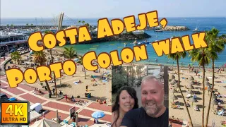 TENERIFE | Costa Adeje, Puerto Colon  walk| ( Watch to the end ) 🏖️