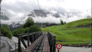 Mystical Cab Ride Switzerland - Grindelwald to Kleine Scheidegg | Train Driver View | 4K HDR