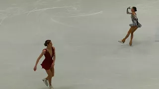 Warm up KOSTER SAKOTO ALINA ZAGITOVA Group 7 Ladies Sp- World figure skating championship 2018 Milan