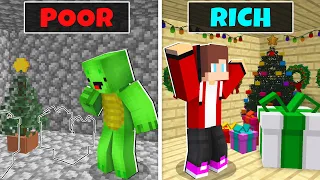 RICH New Year vs POOR New Year - Maizen JJ vs Mikey - Sad Story in Minecraft