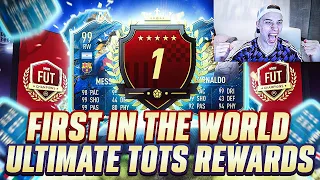 1ST IN THE WORLD ULTIMATE TOTS FUT CHAMPIONS REWARDS!! 99 PACKED!! FIFA 20 ULTIMATE TEAM!