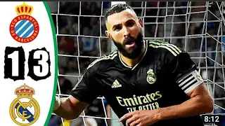 Espanyol vs Real Madrid 1-3 /All Goals Highlights Moments