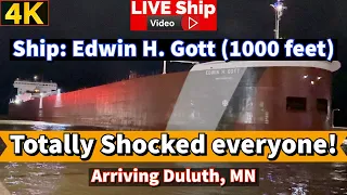 ⚓️Totally Shocked Everyone! Ship Edwin H. Gott arrives in Duluth, MN