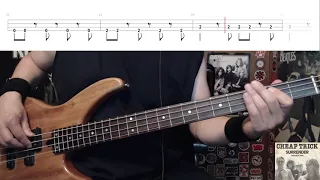 Surrender by Cheap Trick - Bass Cover with Tabs Play-Along