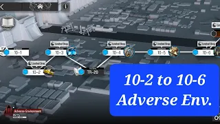 [AFK clear] 10-2 to 10-6 Adverse Environment (applicable for normal) [Arknights]