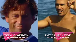 🌊 LEGENDARY Surfing BATTLE - Kelly Slater vs Tom Curren (BEST Surfers of ALL TIME) 🏆